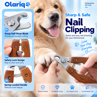 9-Piece Bamboo Pet Grooming Set for Cats & Small Dogs