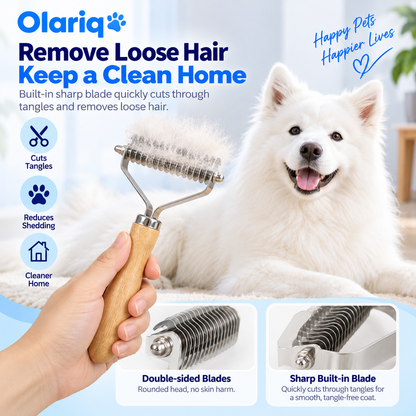 6-Piece Bamboo Pet Grooming Set for Cats & Small Dogs