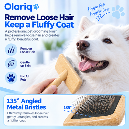 6-Piece Bamboo Pet Grooming Set for Cats & Small Dogs