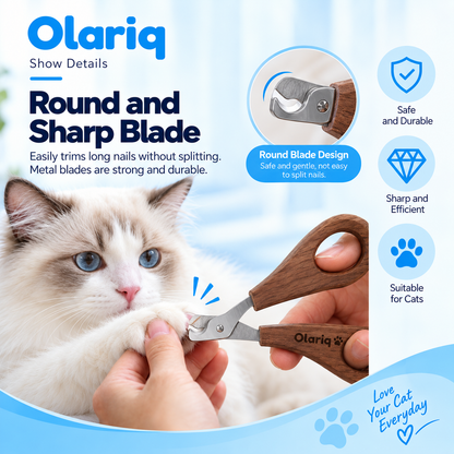 6-Piece Solid Wood Cat & Small Dog Grooming Kit